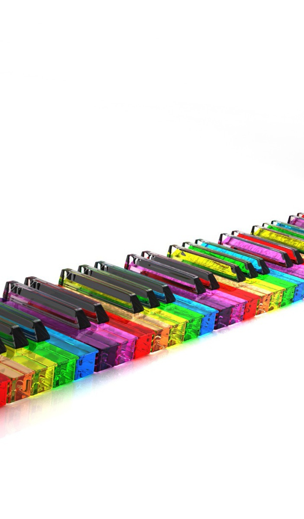 Разноцветные клавиши