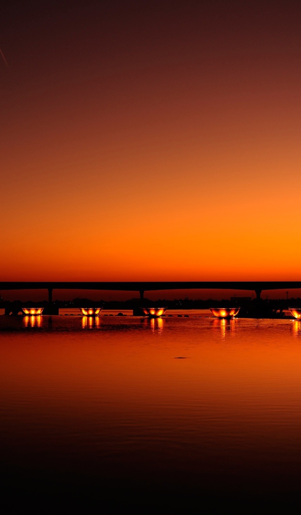 Дубай ночью