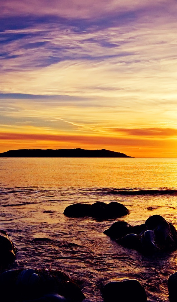 Восход на пляже