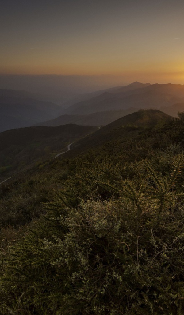 Восход солнца в горах