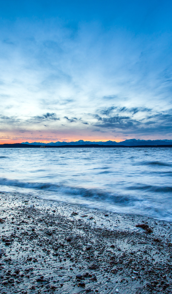 Пляж в Сиэтле, США