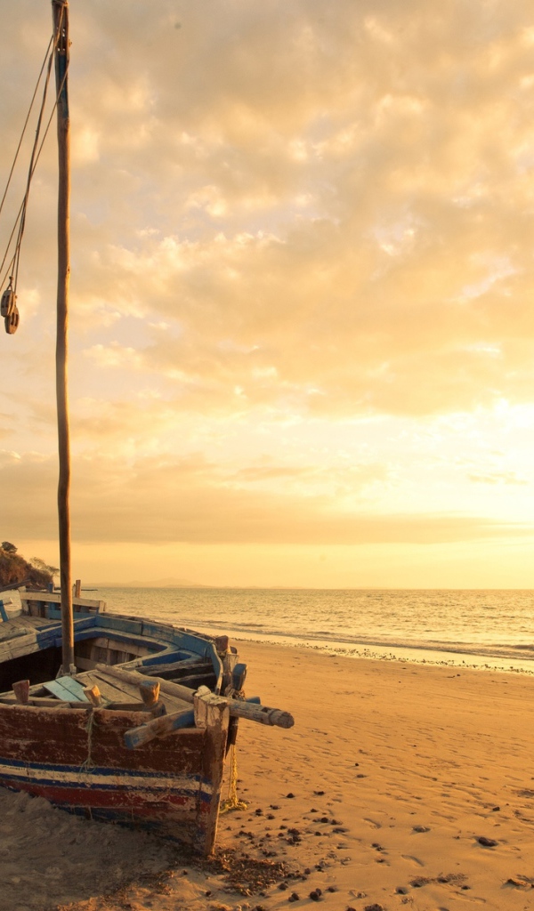 Красивое фото золотого пляжа