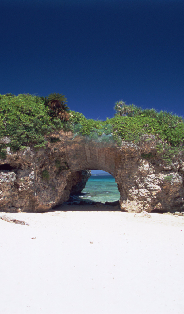 Красивое фото белого пляжа