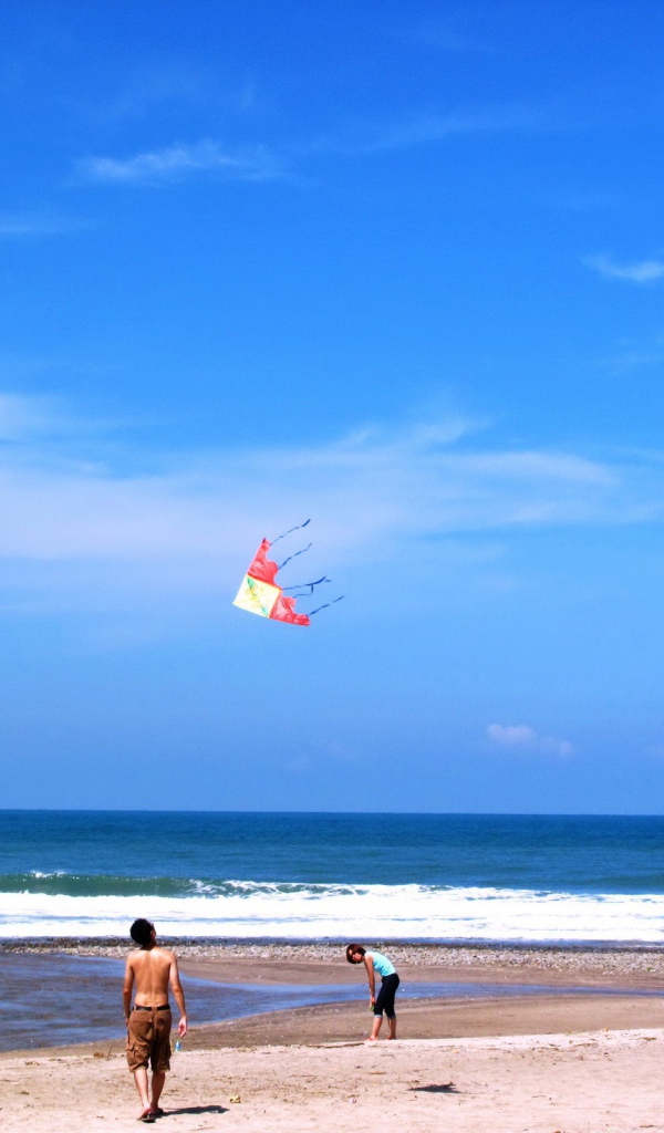 Запуск воздушного змея