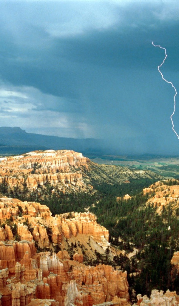 Молния ударила в землю