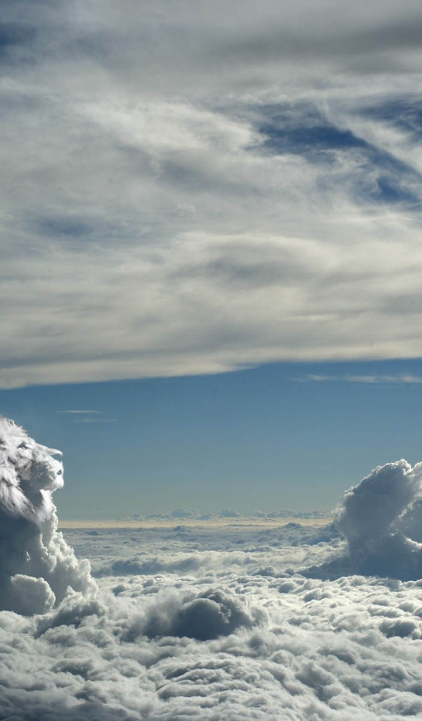 Вид над облаками