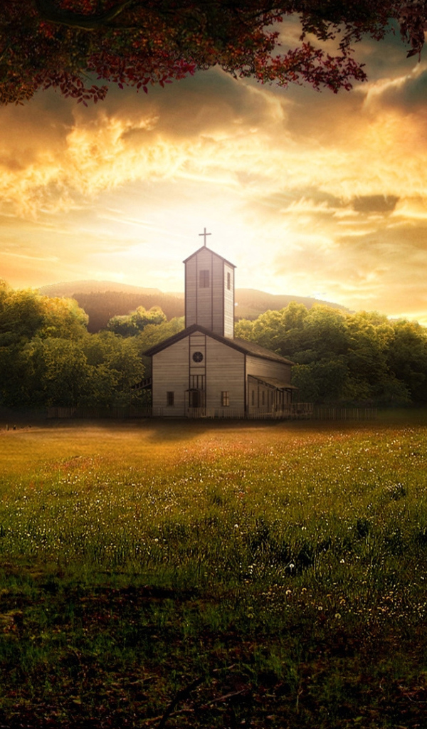 Костел на природе