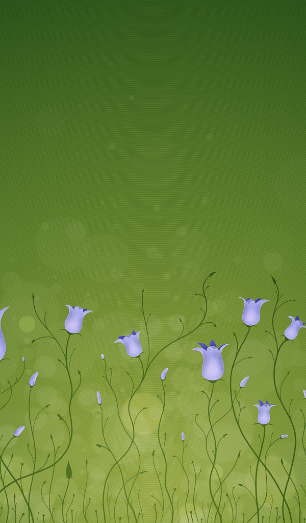 Красивый рисунок цветы колокольчики