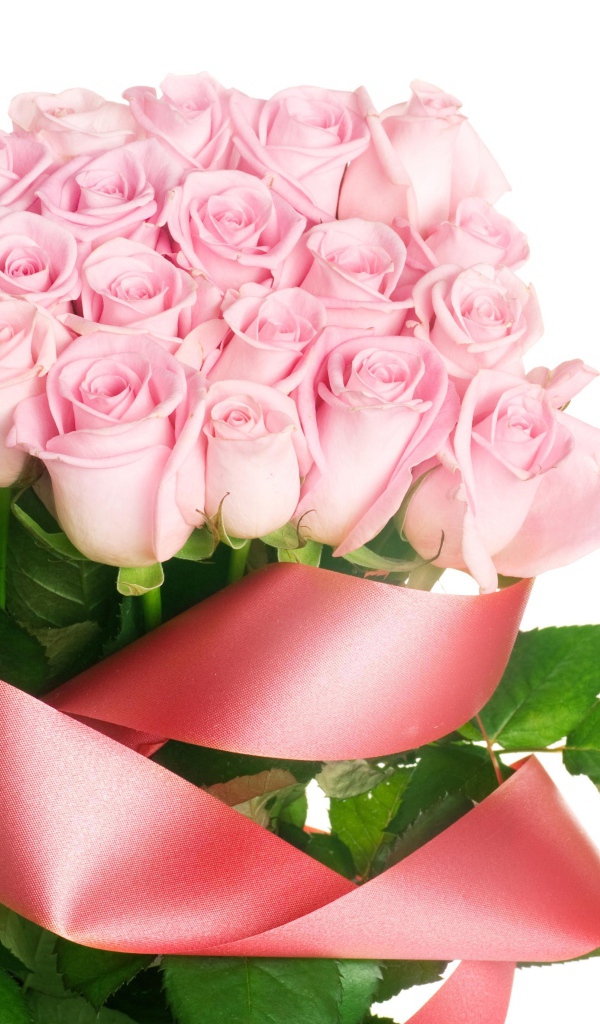 Букет роз перевязанные лентой