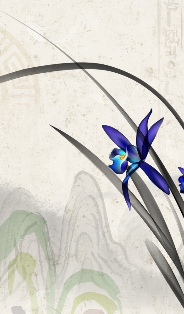 Ирис на картине