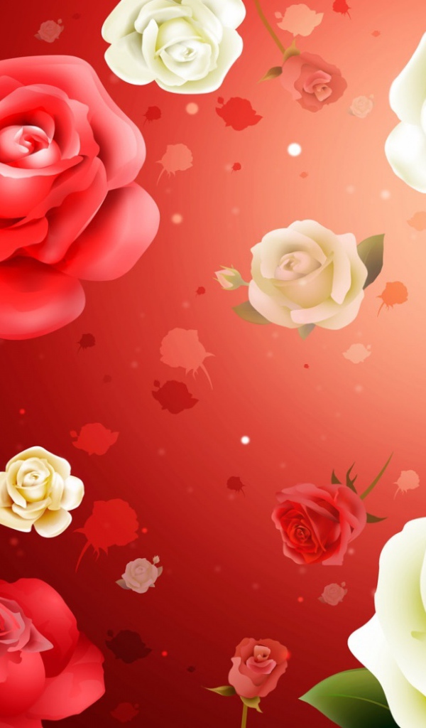 Обои с розами