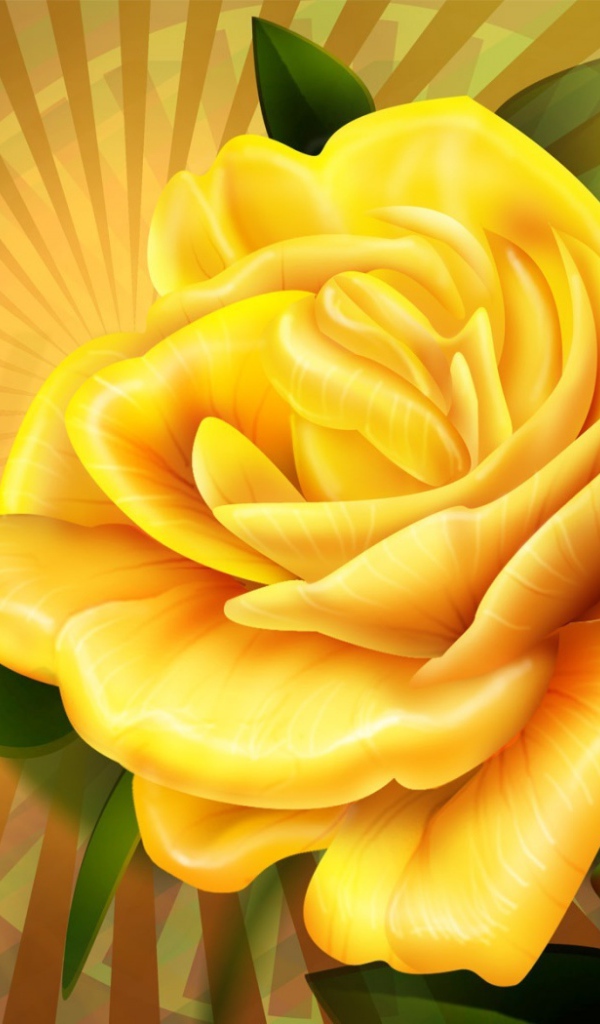 Желтая роза 