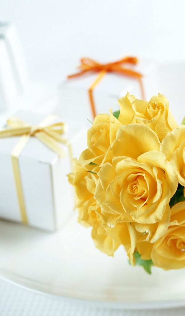 Желтые розы 