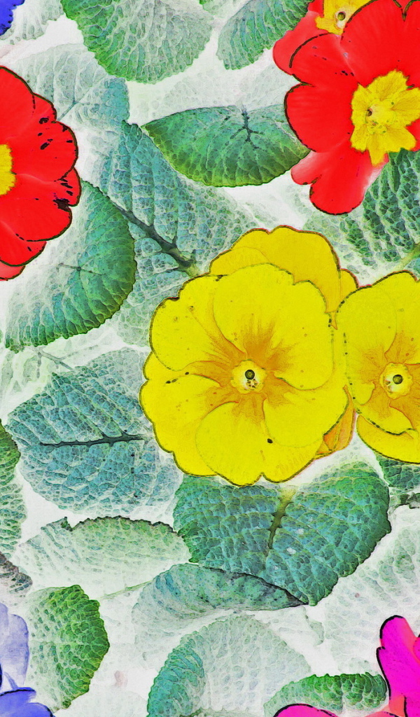 Цветочные обои