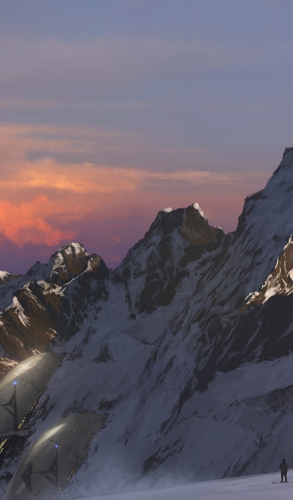 Оленьи упряжки в горах