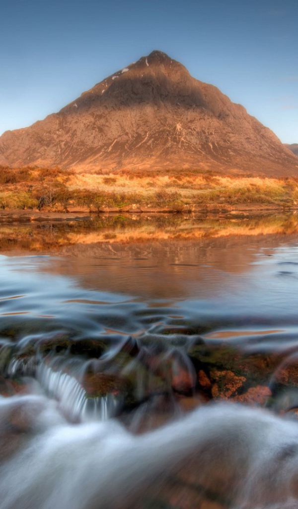 Река на горном плато