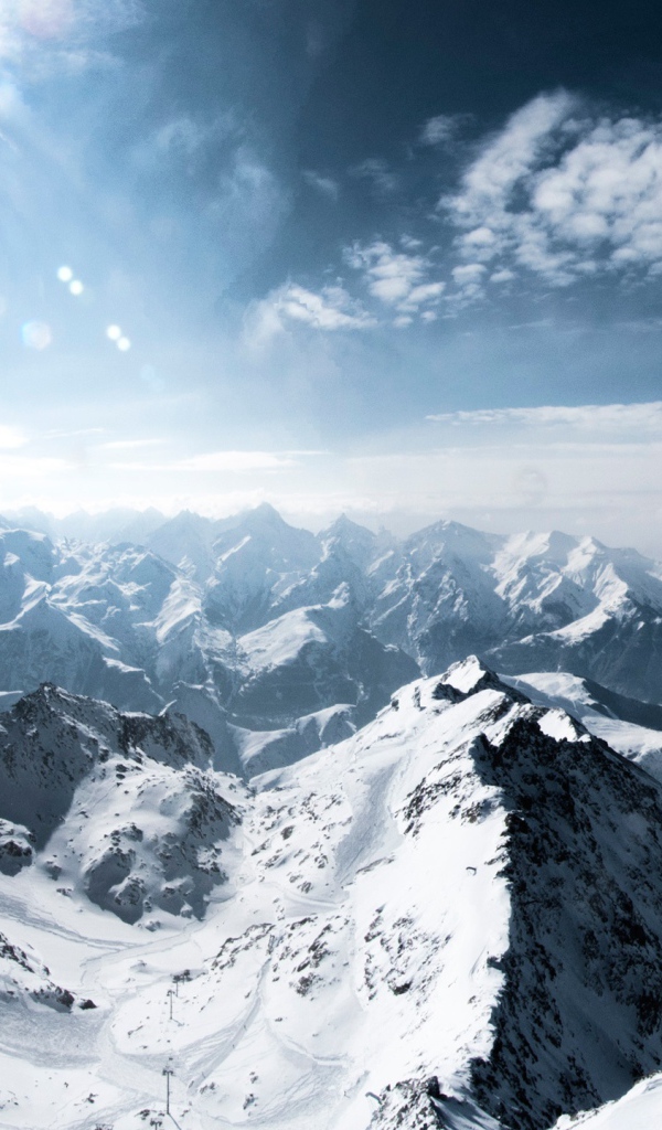 Заснеженные Альпы 