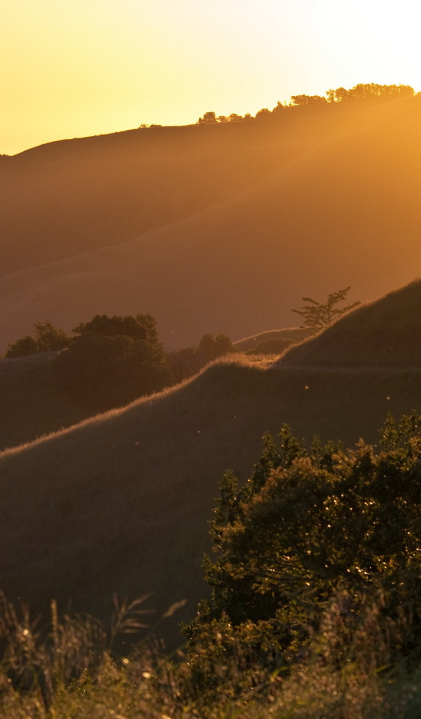 Солнечный свет в горах