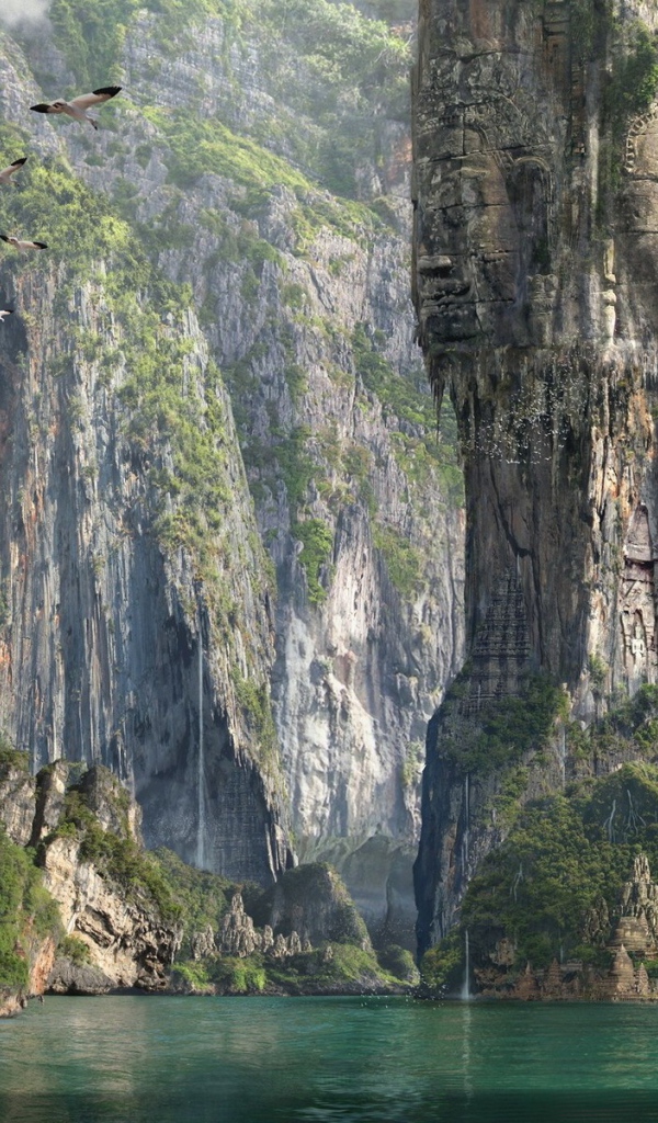 Лицо на скале