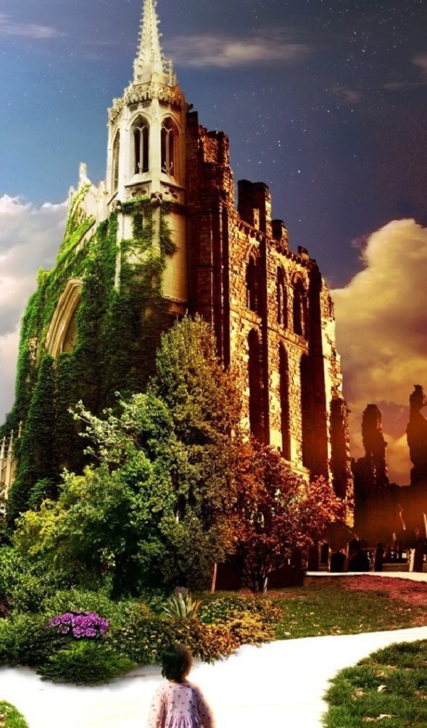 Кладбище около храма