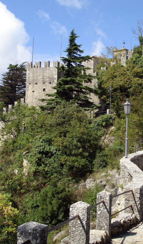 Лестница  в старинную крепость