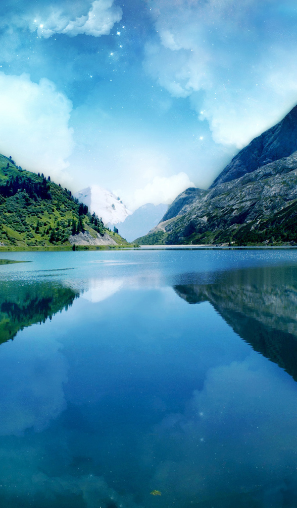 Красивые рыбки в озере