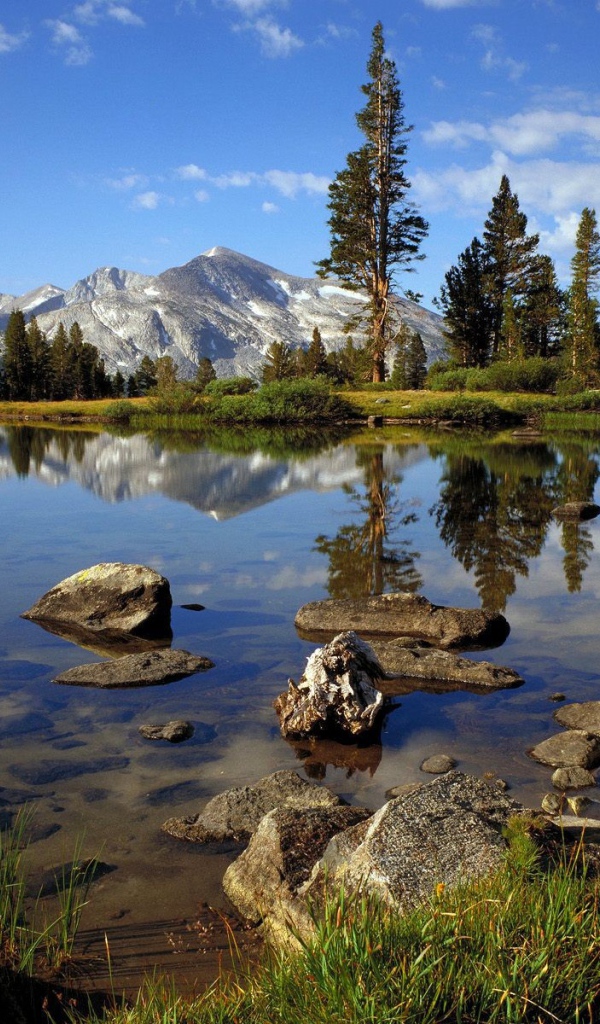 Прозрачная вода в озере