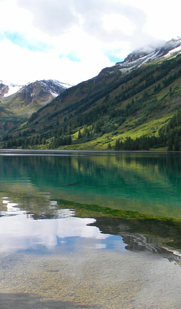 Озеро в горной долине