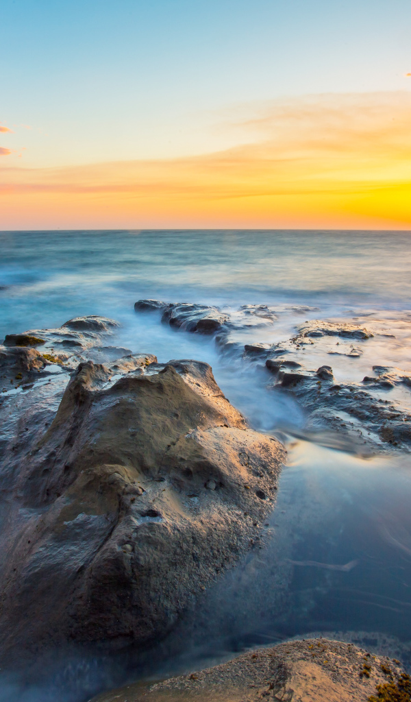 Красивый закат в США