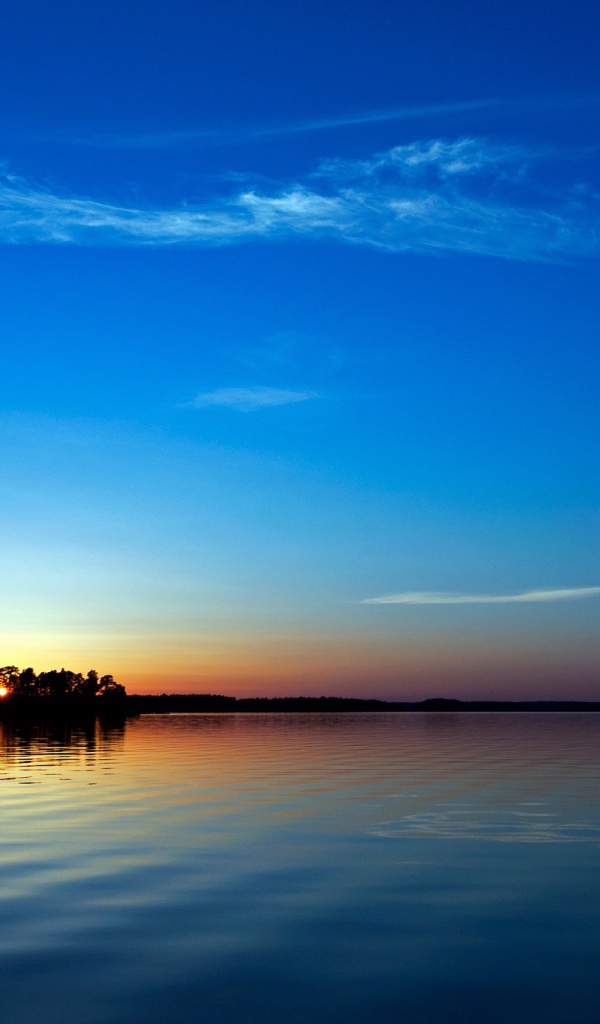 Голубой закат