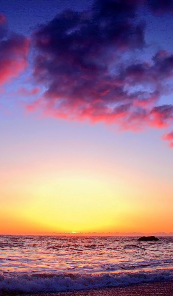Colorful sunset twilight