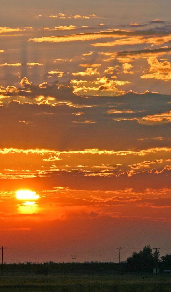 Оранжевый закат