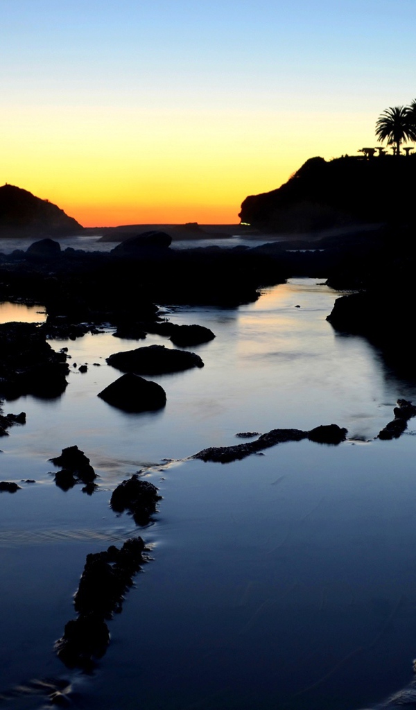 Закат в лагуне