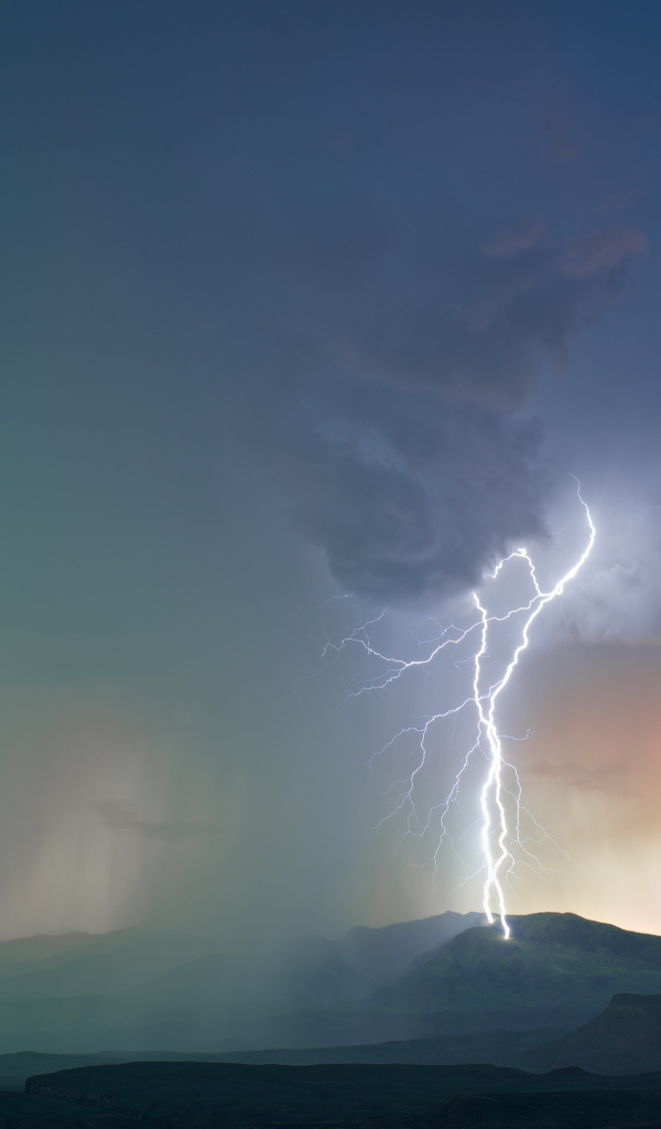 Закат во время грозы