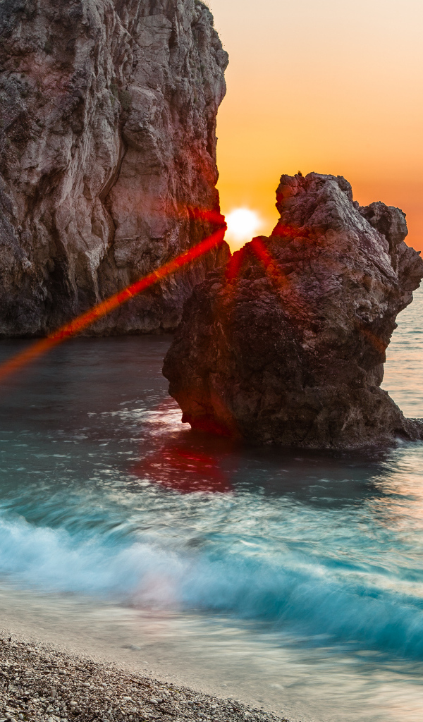 Закат на острове Лефкада