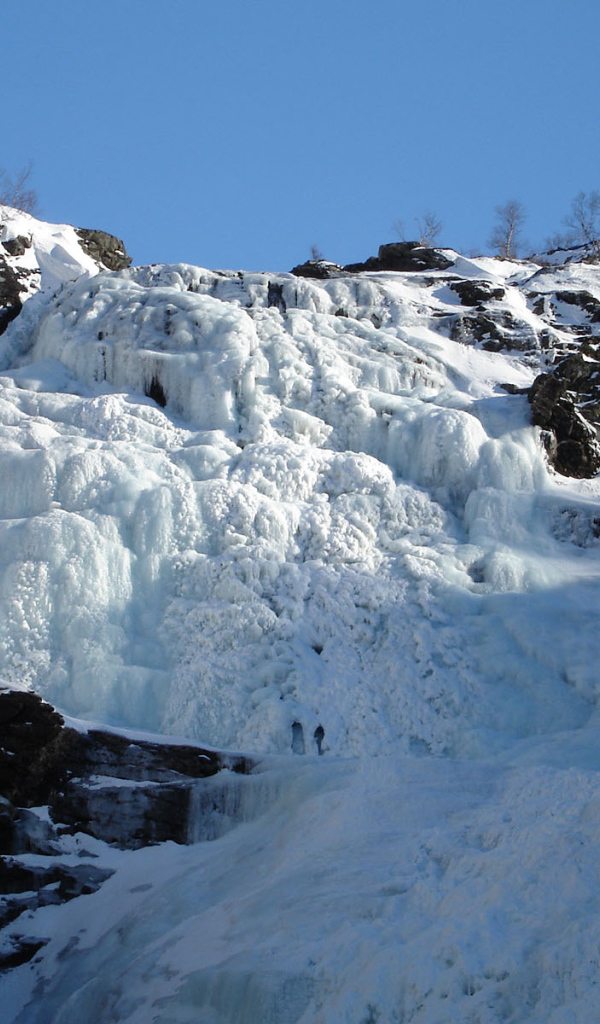 Замерзший водопад Кьосфоссен