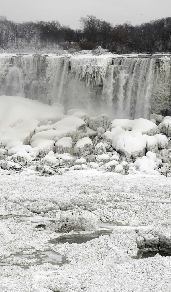 Замерзший водопад Ниагара
