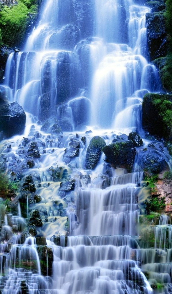 Водопад в лесу