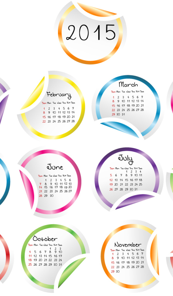 Календарь на Новый Год 2015