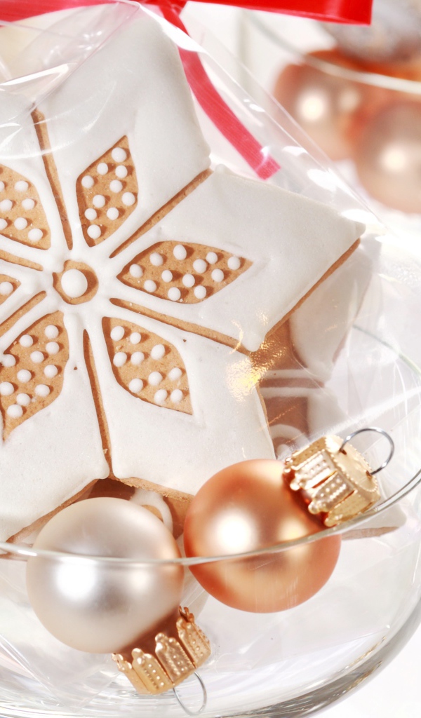 Новогоднее печенье звезда