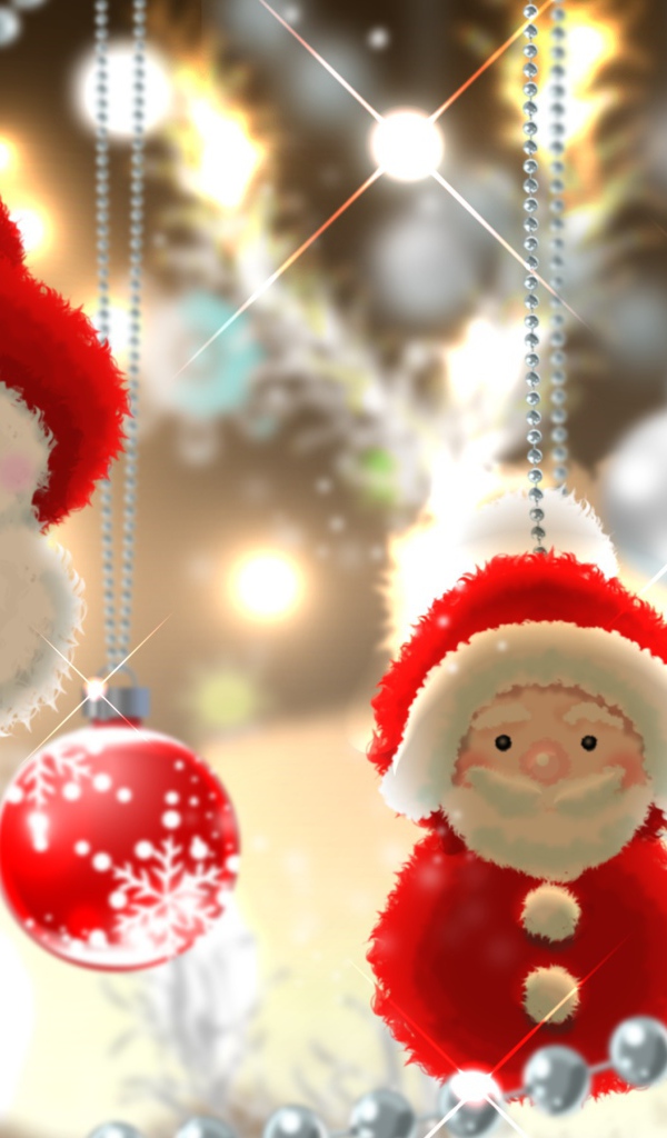 Игрушки Дед Мороз и снеговик