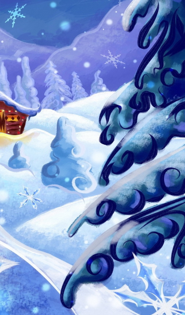 Маленький дом в Новогоднюю ночь