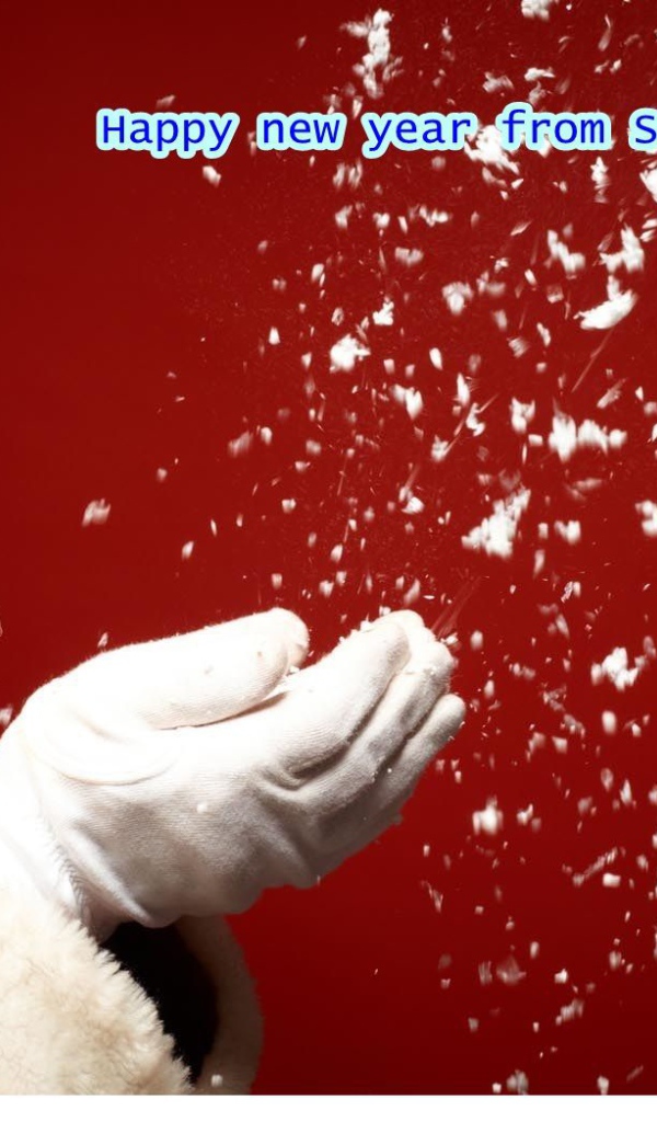 Санта желает Счастливого Нового года