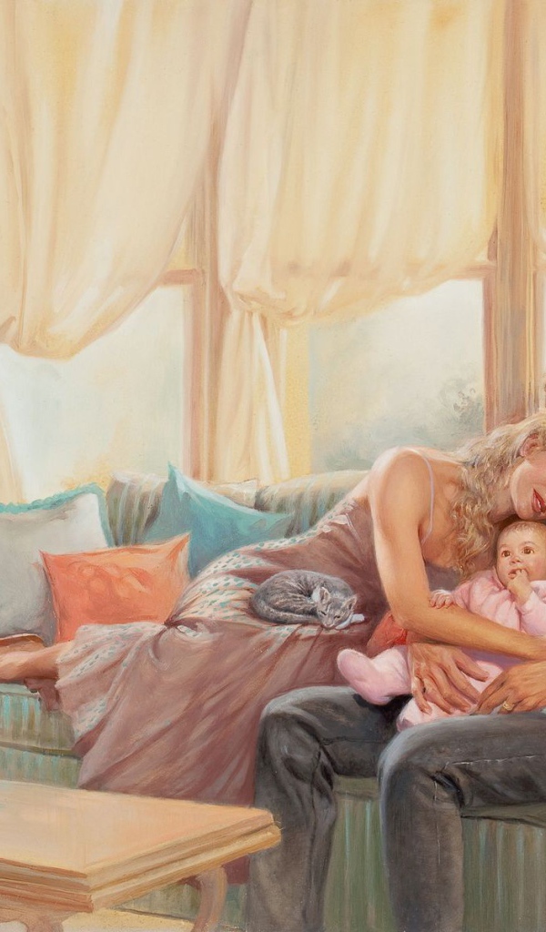 Семья с близнецами