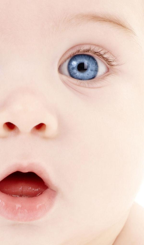 Blue eyes cute baby