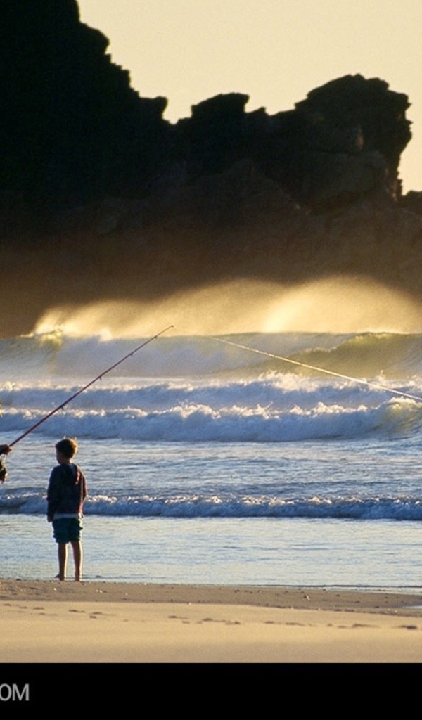 Рыбалка во время шторма