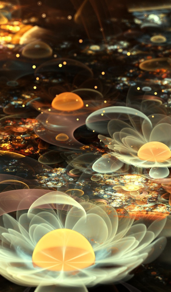 Абстрактные лилии и цветы