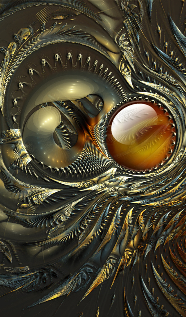 Абстрактные перья павлина