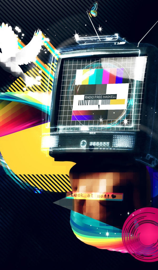 Абстракция с телевизором