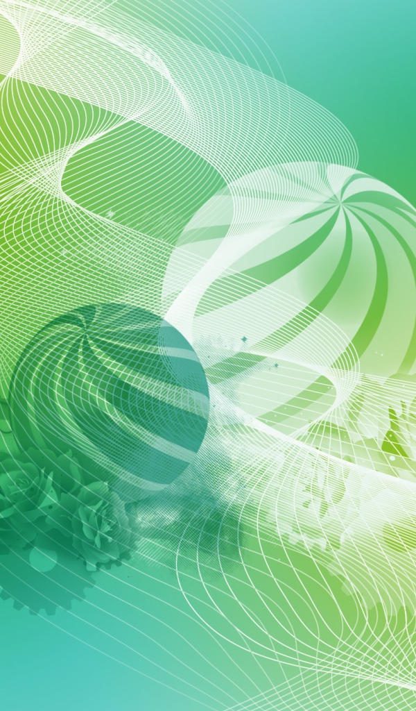 Шары цветы и паутина